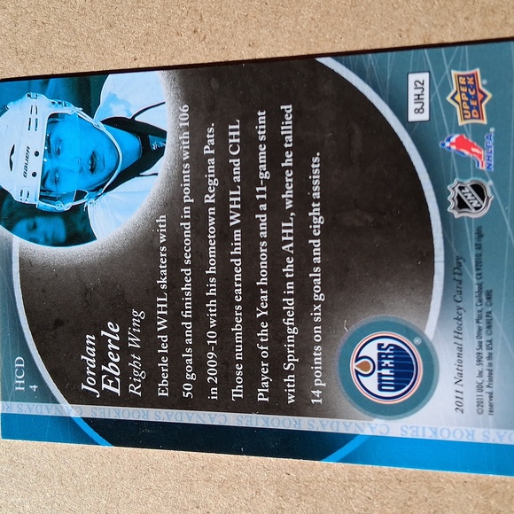 Jordan Eberle Oilers/Kraken/NY Islanders/Canada Hockey Cards Lot - Picture 4 of 16